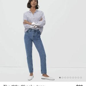 90s cheeky jeans in medium blue